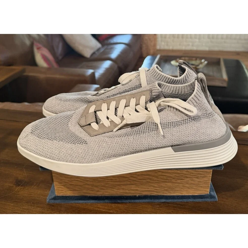 Wolf & Shepherd Supreme Knit Derby Soft Shoes Comfort Mens Size 9 M Gray White